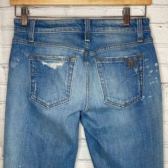 Joe’s Jeans Women’s Light Wash Destroyed Billie Ankle Boyfriend Slim size 24 - Picture 3 of 8
